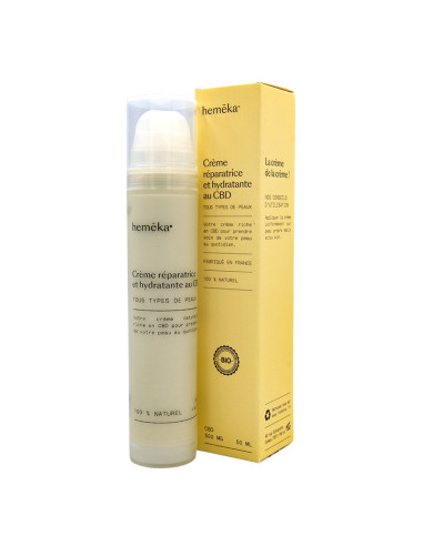 Crème Héméka réparatrice et hydratante au CBD
