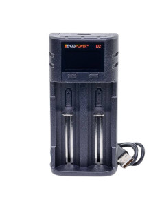 Chargeur E-Cig Power D2 | Chargeur Double Accu USB-C