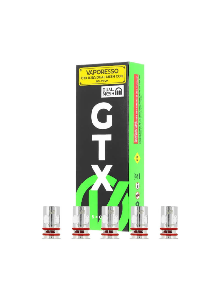 Résistances Vaporesso GTX | Pack de 5