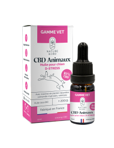 Huile CBD Animaux D-stress 10%