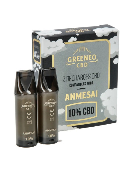 Cartouches WILO CBD Amnesai 10% | Boîte de 2