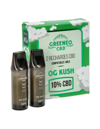 Cartouches WILO CBD OG Kush 10% | Boîte de 2