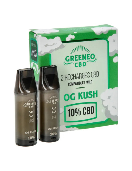 Cartouches WILO CBD OG Kush 10% | Boîte de 2