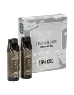 Cartouches WILO CBD White Window 10% | Boîte de 2