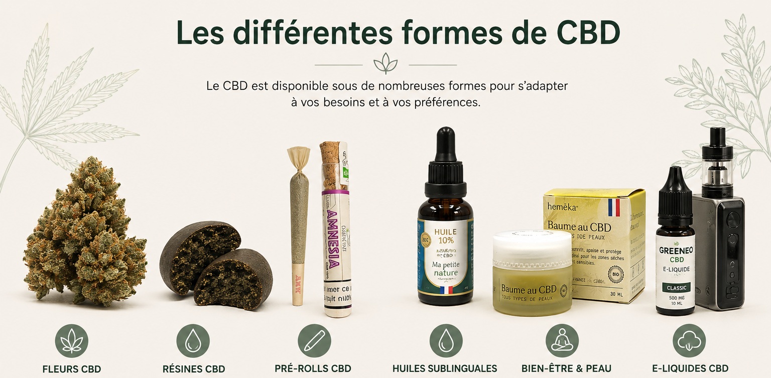 formes de CBD